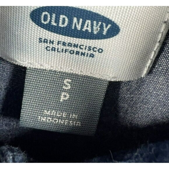 Old Navy Women's Shirt Dress Small Blue Denim Chambray Long Sleeve Cotton Pocket - Picture 2 of 8